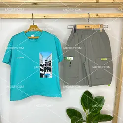 ست تیشرت شلوارک پسرانه - 1002293