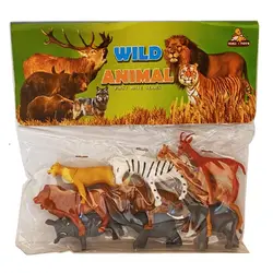 مجموعه حیوانات وحشی 9 عددی نیکی &ndash; برایتو| فروش اینترنتی لوازم التحریر، لوازم تحریر، ملزومات اداری