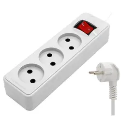 چند راهی برق سه خانه بدون ارت پارت الکتریک مدل شهاب با کابل 5 متری &ndash; برایتو| فروش اینترنتی لوازم التحریر، لوازم تحریر، ملزومات اداری