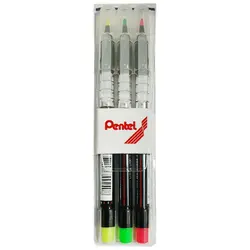 ماژیک هایلایت قلمی پنتل مدل Pentel S512 بسته 3 عددی – برایتو| فروش اینترنتی لوازم التحریر، لوازم تحریر، ملزومات اداری