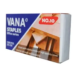 سوزن منگنه 10 طلایی (مسی) وانا VANA بسته 10000 عددی &ndash; برایتو| فروش اینترنتی لوازم التحریر، لوازم تحریر، ملزومات اداری
