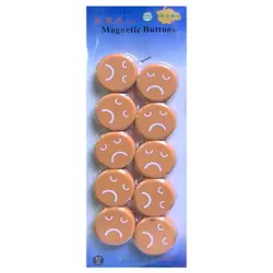 مگنت دایره ای رنگی قطر 3 سانت طرح ایموجی بسته 10 عددی &ndash; برایتو| فروش اینترنتی لوازم التحریر، لوازم تحریر، ملزومات اداری