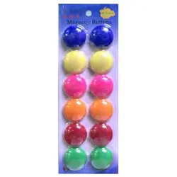 مگنت دایره ای رنگی قطر 3 سانتی متر بسته 12 عددی &ndash; برایتو| فروش اینترنتی لوازم التحریر، لوازم تحریر، ملزومات اداری