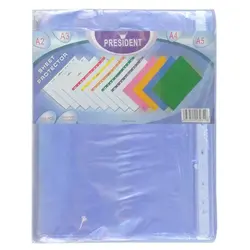 کاور پلاستیکی A3 پرزیدنت بسته 100 عددی &ndash; برایتو| فروش اینترنتی لوازم التحریر، لوازم تحریر، ملزومات اداری
