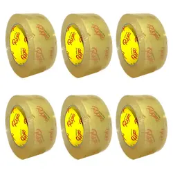 چسب پهن 180 یارد رابو (زرد) عرض 5 سانتی متر بسته 6 عددی &ndash; برایتو| فروش اینترنتی لوازم التحریر، لوازم تحریر، ملزومات اداری