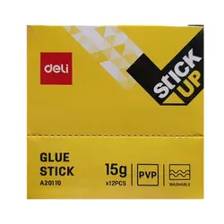 چسب ماتیکی دلی 15 گرم مدل Deli A20110 بسته 12 عددی &ndash; برایتو| فروش اینترنتی لوازم التحریر، لوازم تحریر، ملزومات اداری