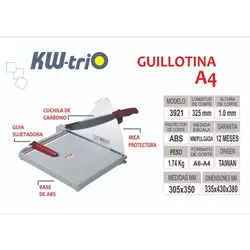 کاتر کاغذ دستی سایز A4 مدل KW-Trio 3921 – برایتو| فروش اینترنتی لوازم التحریر، لوازم تحریر، ملزومات اداری