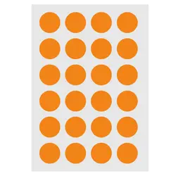 برچسب دایره ای نارنجی قطر 2 سانتی متر بسته 100 برگی &ndash; برایتو| فروش اینترنتی لوازم التحریر، لوازم تحریر، ملزومات اداری