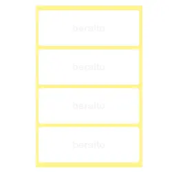 برچسب دور سفید سایز 30 × 65 میلی متر بسته 100 برگی &ndash; برایتو| فروش اینترنتی لوازم التحریر، لوازم تحریر، ملزومات اداری