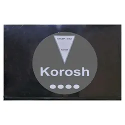 استامپ سایز بزرگ کوروش 12 × 20 سانت رنگ مشکی &ndash; برایتو| فروش اینترنتی لوازم التحریر، لوازم تحریر، ملزومات اداری