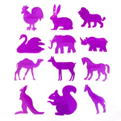 شابلون حیوانات پارس رسام مجموعه 12 عددی &ndash; برایتو| فروش اینترنتی لوازم التحریر، لوازم تحریر، ملزومات اداری