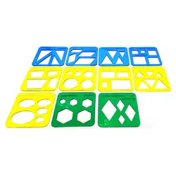 شابلون اشکال هندسی پارس رسام مجموعه 11 عددی &ndash; برایتو| فروش اینترنتی لوازم التحریر، لوازم تحریر، ملزومات اداری