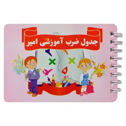 دفترچه آموزش جدول ضرب فارسی امیر مدل سیمی – برایتو| فروش اینترنتی لوازم التحریر، لوازم تحریر، ملزومات اداری