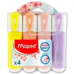 ماژیک هایلایتر پاستلی مپد Maped بسته 4 رنگ &ndash; برایتو| فروش اینترنتی لوازم التحریر، لوازم تحریر، ملزومات اداری