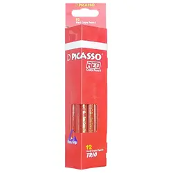 مداد قرمز سه گوش پیکاسو مدل Picasso Easy Grip بسته 12 عددی – برایتو| فروش اینترنتی لوازم التحریر، لوازم تحریر، ملزومات اداری