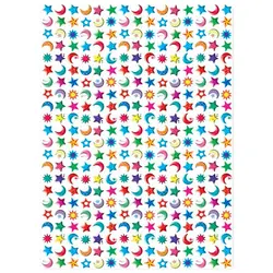 استیکر ماه و ستاره رنگی &ndash; برایتو| فروش اینترنتی لوازم التحریر، لوازم تحریر، ملزومات اداری