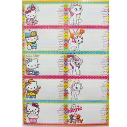 برچسب اسم و فامیل فانتزی طرح دخترانه &ndash; برایتو| فروش اینترنتی لوازم التحریر، لوازم تحریر، ملزومات اداری