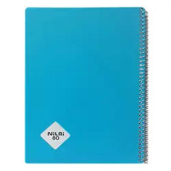 دفتر 80 برگ سیمی جلد طلقی سایز وزیری نیلای &ndash; برایتو| فروش اینترنتی لوازم التحریر، لوازم تحریر، ملزومات اداری