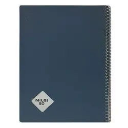 دفتر 80 برگ سیمی جلد طلقی سایز وزیری نیلای &ndash; برایتو| فروش اینترنتی لوازم التحریر، لوازم تحریر، ملزومات اداری