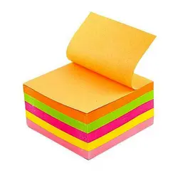کاغذ یادداشت رنگی چسب دار مربعی سایز 5 × 5 سانتی متر 400 برگی &ndash; برایتو| فروش اینترنتی لوازم التحریر، لوازم تحریر، ملزومات اداری