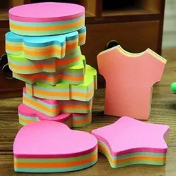 کاغذ یادداشت چسب دار رنگی طرح فانتزی 100 برگی &ndash; برایتو| فروش اینترنتی لوازم التحریر، لوازم تحریر، ملزومات اداری