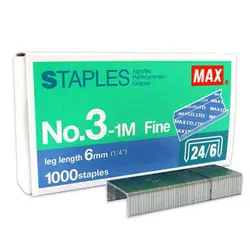 سوزن منگنه مکس سایز 24/6 مدل MAX 3-1M &ndash; برایتو| فروش اینترنتی لوازم التحریر، لوازم تحریر، ملزومات اداری