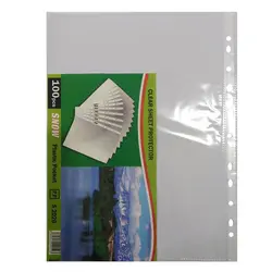 کاور کاغذ پلاستیکی A4 اسنو Snow بسته 100 عددی &ndash; برایتو| فروش اینترنتی لوازم التحریر، لوازم تحریر، ملزومات اداری