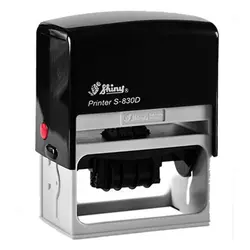 دستگاه مهر شاینی تاریخ دار مدل S-830-D سایز 38 × 75 &ndash; برایتو| فروش اینترنتی لوازم التحریر، لوازم تحریر، ملزومات اداری