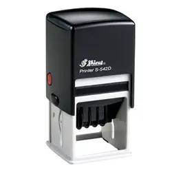 دستگاه مهر شاینی تاریخ دار مدل S-542-D سایز 42 × 42 &ndash; برایتو| فروش اینترنتی لوازم التحریر، لوازم تحریر، ملزومات اداری