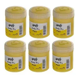 گواش پارس تک رنگ زرد حجم 30 میلی لیتر کد 358 بسته 6 عددی &ndash; برایتو| فروش اینترنتی لوازم التحریر، لوازم تحریر، ملزومات اداری