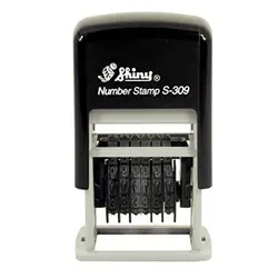 دستگاه مهر شاینی 6 رقم مدل S-309 نمراتور 3 میل &ndash; برایتو| فروش اینترنتی لوازم التحریر، لوازم تحریر، ملزومات اداری