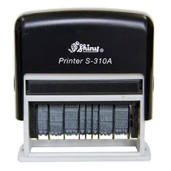 دستگاه مهر شاینی مدل S-310-A دو تاریخ با جای ژلاتین &ndash; برایتو| فروش اینترنتی لوازم التحریر، لوازم تحریر، ملزومات اداری