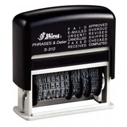 دستگاه مهر شاینی مدل S-312 تاریخ و 12 مطلب &ndash; برایتو| فروش اینترنتی لوازم التحریر، لوازم تحریر، ملزومات اداری