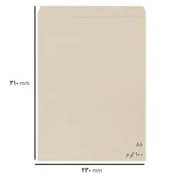 پاکت A4 نخودی بسته 10 عددی &ndash; برایتو| فروش اینترنتی لوازم التحریر، لوازم تحریر، ملزومات اداری