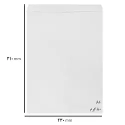 پاکت A4 سفید بسته 10 عددی &ndash; برایتو| فروش اینترنتی لوازم التحریر، لوازم تحریر، ملزومات اداری