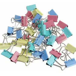 گیره دوبل رنگی سایز 32 میلی متر بسته 12 عددی &ndash; برایتو| فروش اینترنتی لوازم التحریر، لوازم تحریر، ملزومات اداری