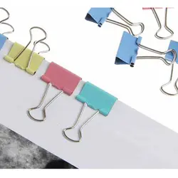 گیره دوبل رنگی سایز 32 میلی متر بسته 12 عددی &ndash; برایتو| فروش اینترنتی لوازم التحریر، لوازم تحریر، ملزومات اداری