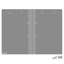 پوشه مقوایی خط دار طوسی 300 گرم بسته 100 عددی &ndash; برایتو| فروش اینترنتی لوازم التحریر، لوازم تحریر، ملزومات اداری