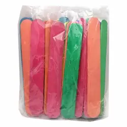 چوب بستنی رنگی پهن بسته 25 عددی &ndash; برایتو| فروش اینترنتی لوازم التحریر، لوازم تحریر، ملزومات اداری