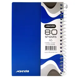 دفتر یادداشت 80 برگ Nahal Max نهال مکس جلد طلقی سیم از بغل کد 9330 &ndash; برایتو| فروش اینترنتی لوازم التحریر، لوازم تحریر، ملزومات اداری