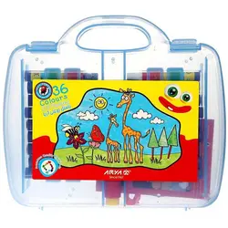 مداد شمعی 36 رنگ آریا پاستل کیفی کد 2032 &ndash; برایتو| فروش اینترنتی لوازم التحریر، لوازم تحریر، ملزومات اداری