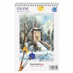 دفتر آبرنگ A4 سیمی 10 برگی 300 گرم &ndash; برایتو| فروش اینترنتی لوازم التحریر، لوازم تحریر، ملزومات اداری