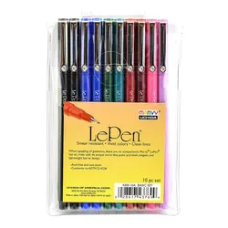 روان نویس نوک نمدی ماروی یوشیدا مدل Marvy Uchida LePen بسته 10 عددی &ndash; برایتو| فروش اینترنتی لوازم التحریر، لوازم تحریر، ملزومات اداری