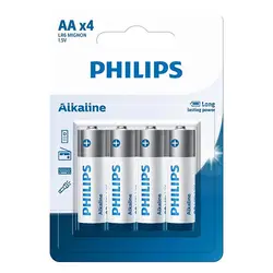باتری قلمی آلکالاین فیلیپس مدل Philips Alkaline AA LR6 MIGNON بسته 4 عددی – برایتو| فروش اینترنتی لوازم التحریر، لوازم تحریر، ملزومات اداری
