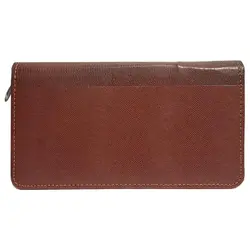 آلبوم چک چرمی زیپ دار 12 خانه (دارای ایندکس ماه شمار فارسی) &ndash; لوازم تحریر برایتو | خرید اینترنتی لوازم التحریر