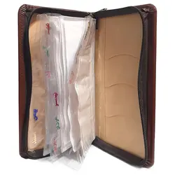 آلبوم چک چرمی زیپ دار 12 خانه (دارای ایندکس ماه شمار فارسی) &ndash; لوازم تحریر برایتو | خرید اینترنتی لوازم التحریر