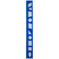 خط کش 30 سانت ژله ای شابلون دار (اشکال اصلی) &ndash; لوازم تحریر برایتو | خرید اینترنتی لوازم التحریر