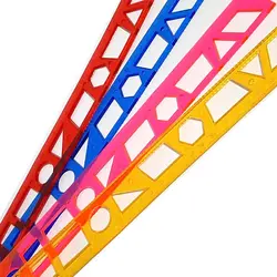 خط کش 30 سانت ژله ای شابلون دار (اشکال اصلی) &ndash; لوازم تحریر برایتو | خرید اینترنتی لوازم التحریر