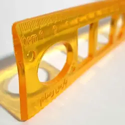 خط کش 30 سانت ژله ای شابلون دار (اشکال اصلی) &ndash; لوازم تحریر برایتو | خرید اینترنتی لوازم التحریر