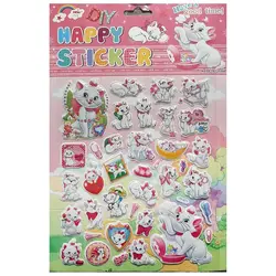 برچسب برجسته طرح گربه های اشرافی &ndash; لوازم تحریر برایتو | خرید اینترنتی لوازم التحریر